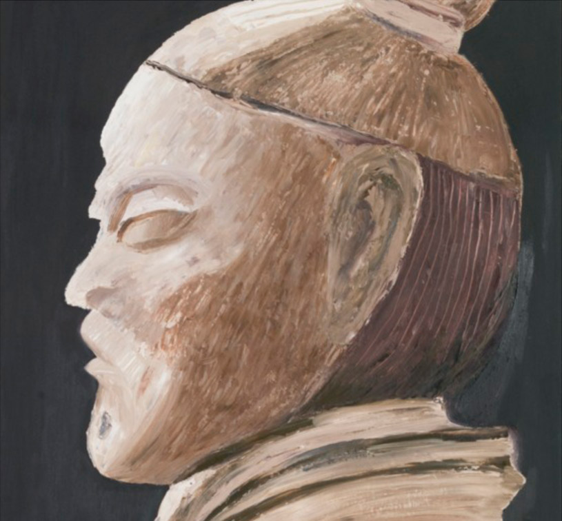 CIVIL SERVANT
IN THE TERRACOTTA ARMY
ARTIST’S INTERPRETATION OF A CIVIL SERVANT IN “THE TERRACOTTA WARRIORS ARMY” (HAN DYNASTY 206 B.C. - 220 A.D.) THAT WAS UNEARTHED IN THE 1970’S. OIL ON 300LB WATERCOLOR PAPER.
FRAMED 28.5 X 36”.

Location:
AMERICAN INTERIORS
833 W 21ST STREET
NORFOLK, VA 23517
(757) 627-0248